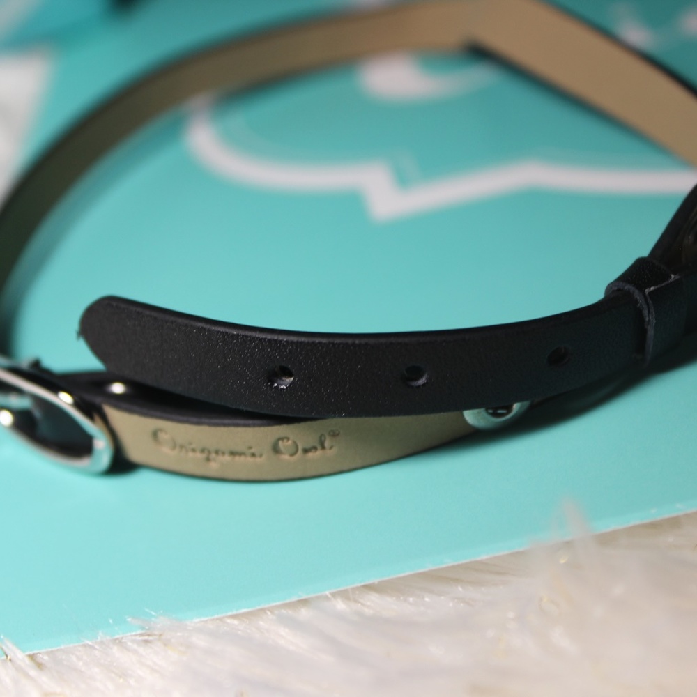 Black Leather Wrap Bracelet